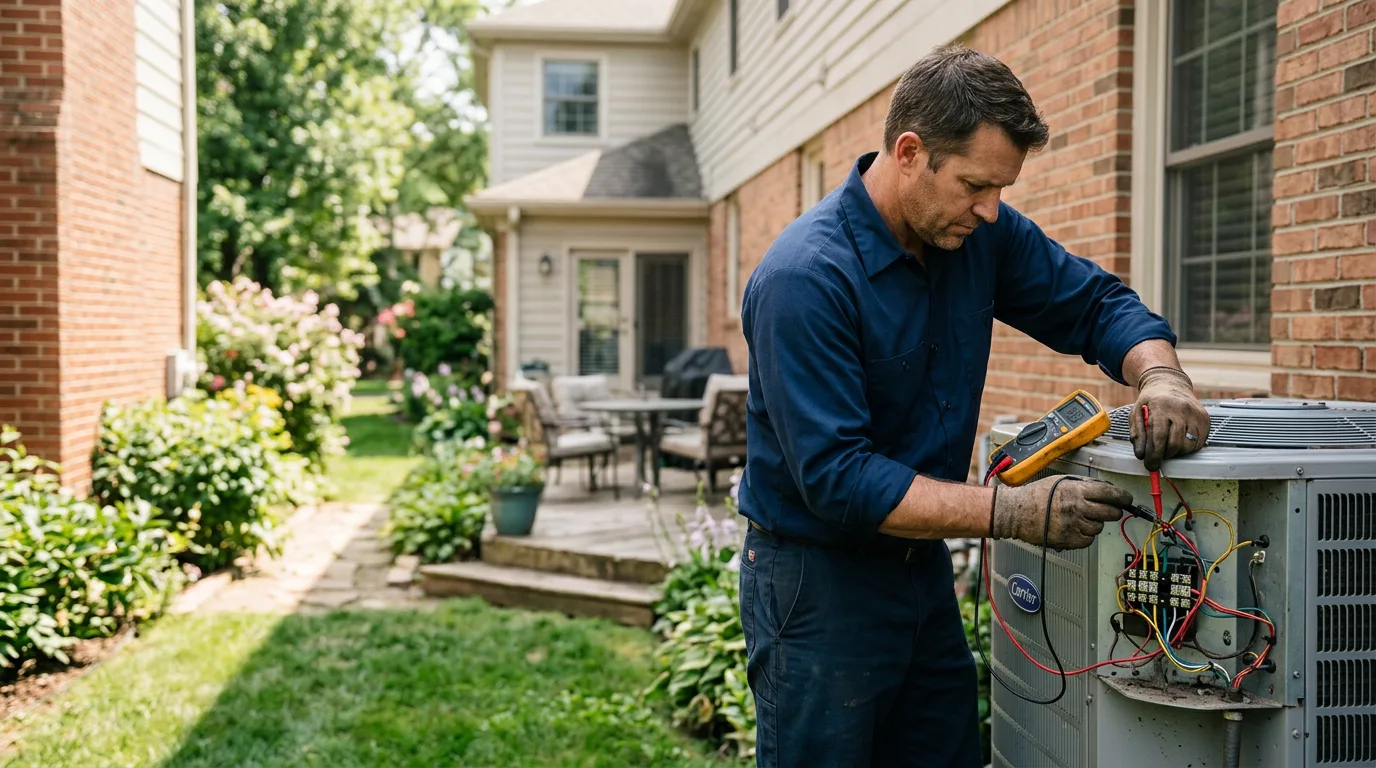 HVAC technician working near Muscadine, AL